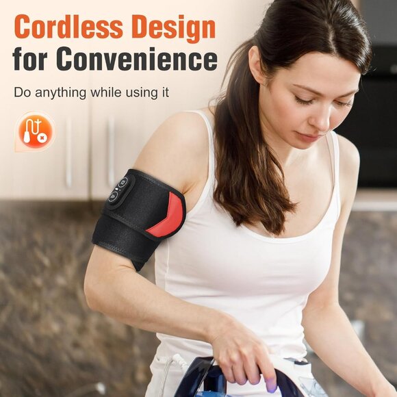 Cordless Heated Wrist Brace with Vibration 3 Heat Modes Hand Knee Massager - Picture 5 of 7